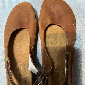 El Naturalista Women’s Wakataua N413 Suede Sling Back Sandal w/adj strap Size 41